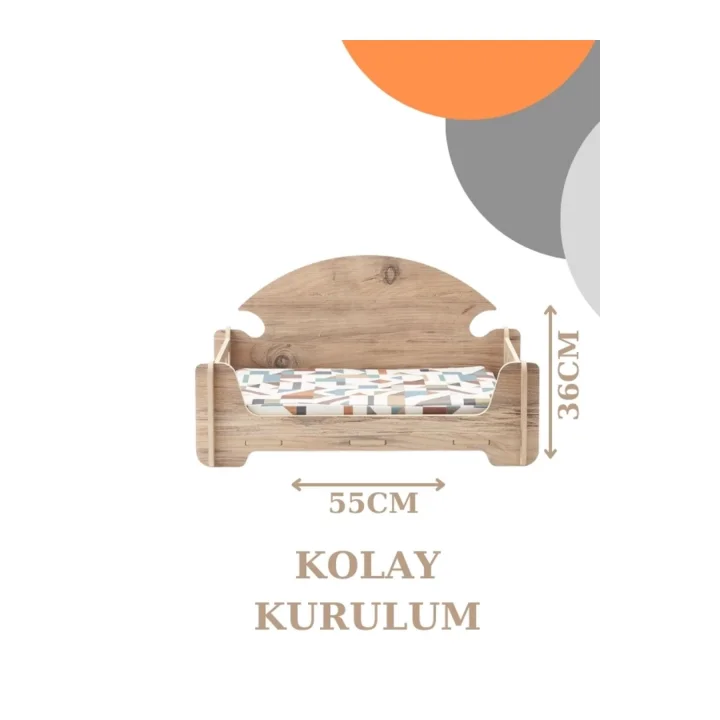 Pd Taht Rahat Kedi Köpek Yatağı 30*50 Atlantik Çam Yıkanabilir Duck Kumaş Minderi Ile Beraber