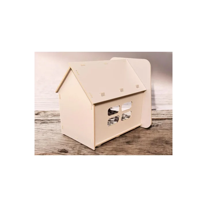 Caramel 30*50 Kedi Köpek Evi Yıkanabilir Kumaş Minderi Ile Beraber