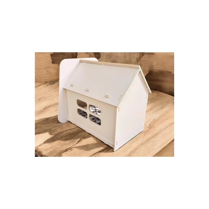 Caramel 30*50 Kedi Köpek Evi Yıkanabilir Kumaş Minderi Ile Beraber