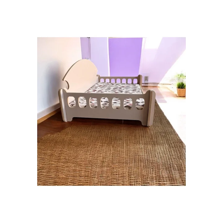 Pd Taht Kedi Köpek Yatağı Ergonomik 40*70 Cm Latte ,yıkanabilir Duck Kumaş Minderi Ile Beraber