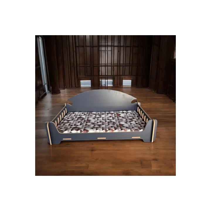 Pd Taht Kedi Köpek Yatağı Ergonomik 40*70 Cm Antrasit ,yıkanabilir Duck Kumaş Minderi Ile Beraber