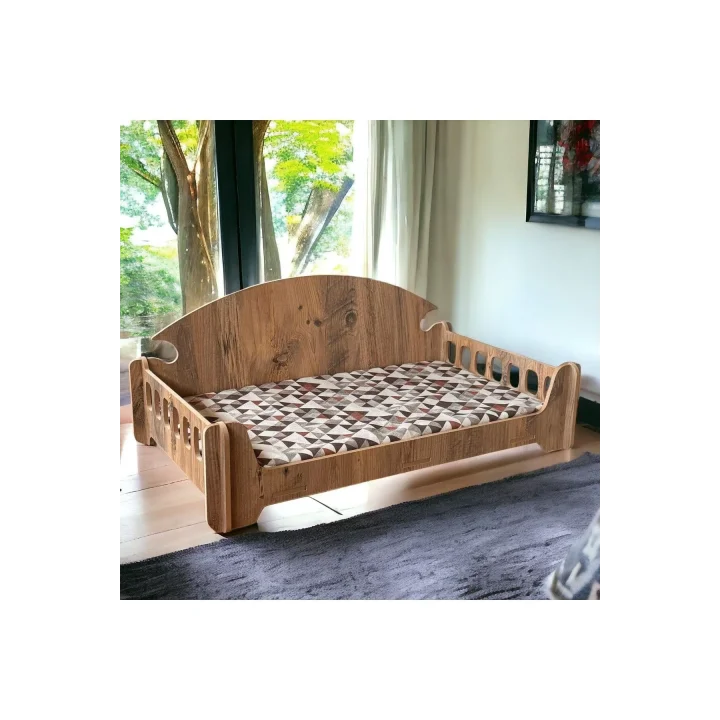 Pd Taht Kedi Köpek Yatağı Ergonomik 40*70 Cm Çam Renk ,yıkanabilir Duck Kumaş Minderi Ile Beraber