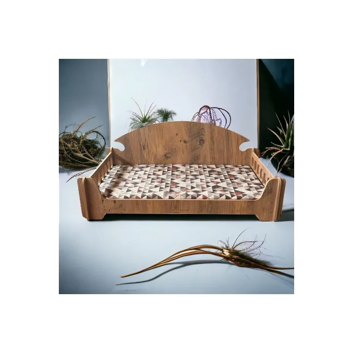 Pd Taht Kedi Köpek Yatağı Ergonomik 40*70 Cm Çam Renk ,yıkanabilir Duck Kumaş Minderi Ile Beraber