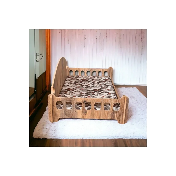 Pd Taht Kedi Köpek Yatağı Ergonomik 40*70 Cm Çam Renk ,yıkanabilir Duck Kumaş Minderi Ile Beraber