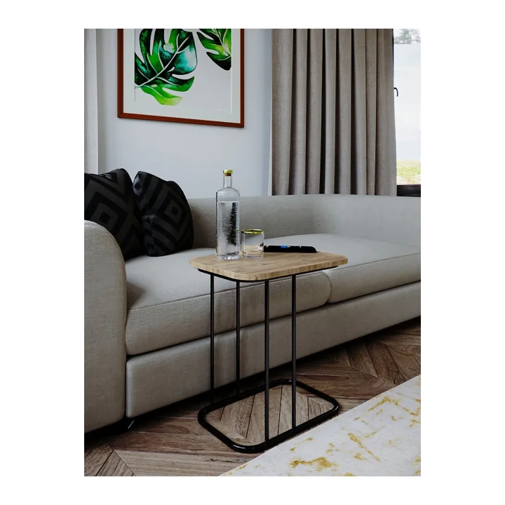 C Sehpa Koltuk Sehpası Yan Sehpa Zigon Sehpa Çay Kahve Servis Sehpası Atlantik Çam