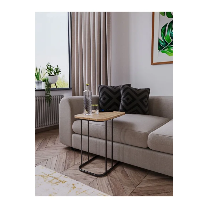 C Sehpa Koltuk Sehpası Yan Sehpa Zigon Sehpa Çay Kahve Servis Sehpası Atlantik Çam