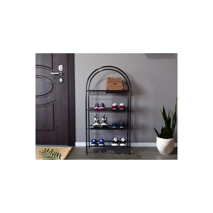 Buğlem 3 Raflı Dekoratif Çok Amaçlı Metal Ayakkabılık