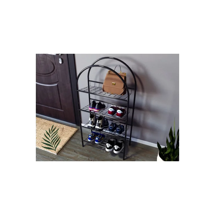 Buğlem 3 Raflı Dekoratif Çok Amaçlı Metal Ayakkabılık