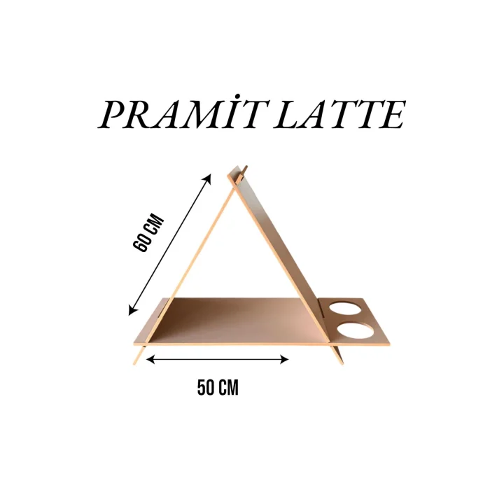 PRAMİT KEDİ KÖPEK EVİ. ŞIK TASARIM 30*50 CM LATTE RENK. MİNDERSİZ YENİ MODEL