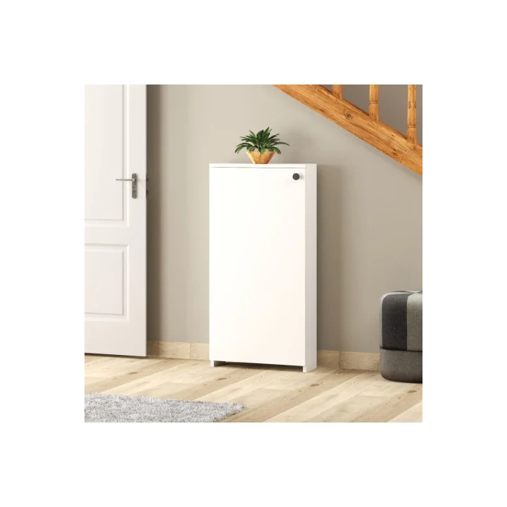 Kapaklı Ayakkabılık. Geniş iç Hacim. 60*120 cm Beyaz