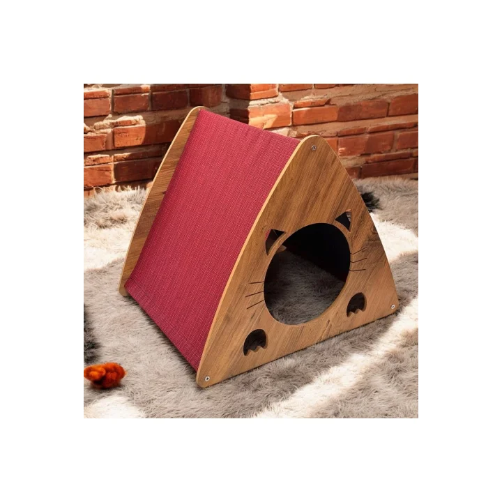 EFES Kedi Köpek Evi . Şık Tasarım Atlantik Çam