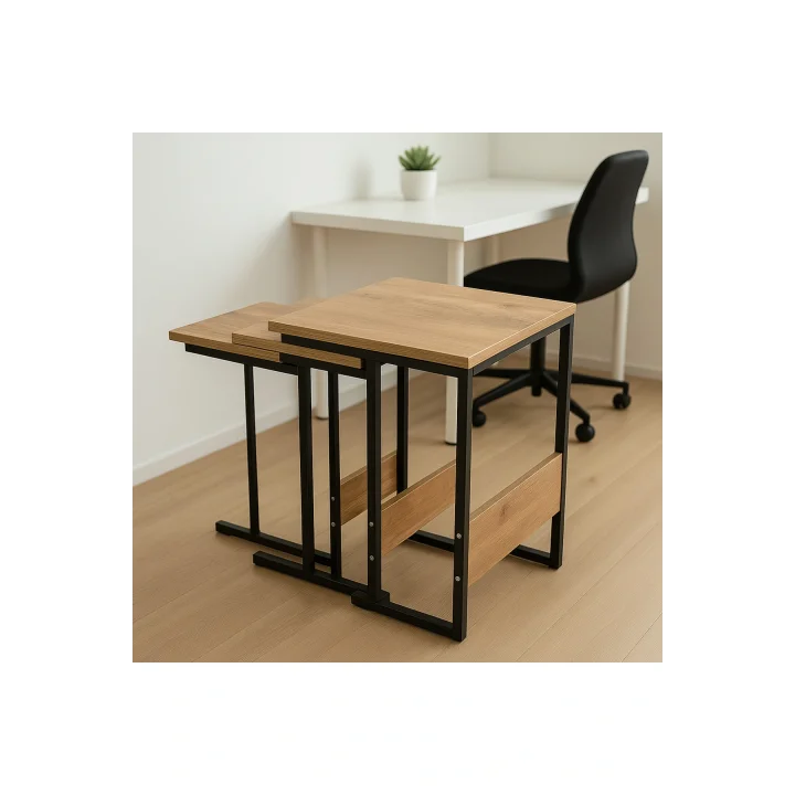 ZİGON SEHPA 3LÜ DEKORTİF YAN SEHPA ATLANTİK SEHPA