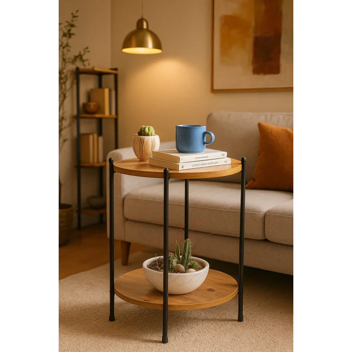 2 KATLI YAN SEHPA YUVARLAK SEHPA