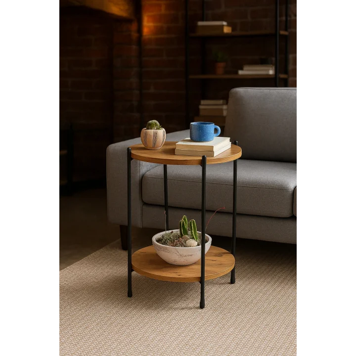 2 KATLI YAN SEHPA YUVARLAK SEHPA