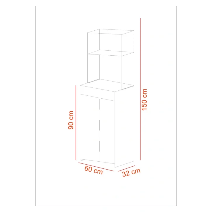 Çok Amaçlı Dolap / Mikrodalga Dolabı/ Mutfak Dolabı / Mutfak Bangosu