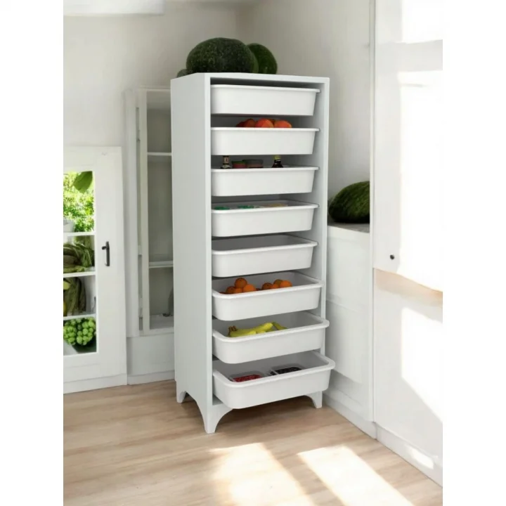 8 Sepetli Modern Oyuncak Dolabı Çok Amaçlı Dekoratif Dolap