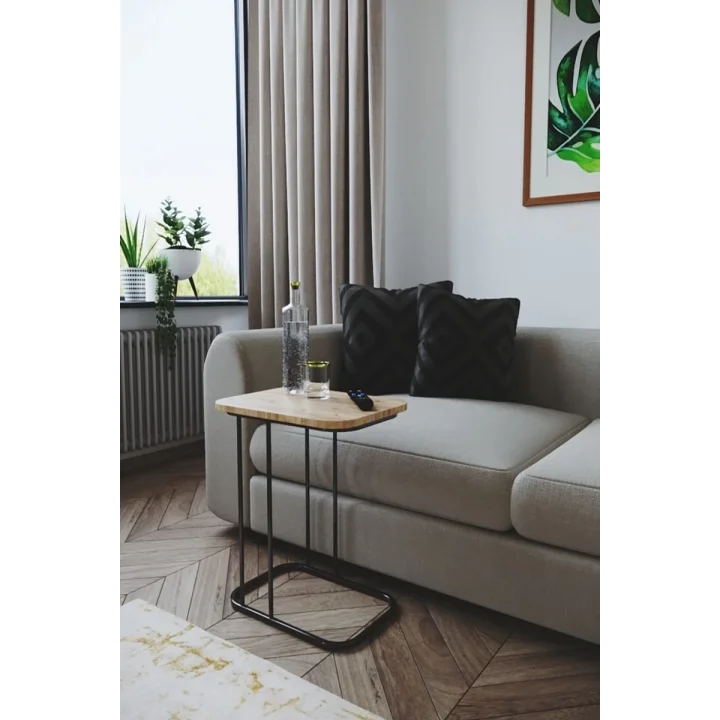 C Sehpa Koltuk Sehpası Yan Sehpa Zigon Sehpa Çay & Kahve Servis Sehpası – Atlantik Çam