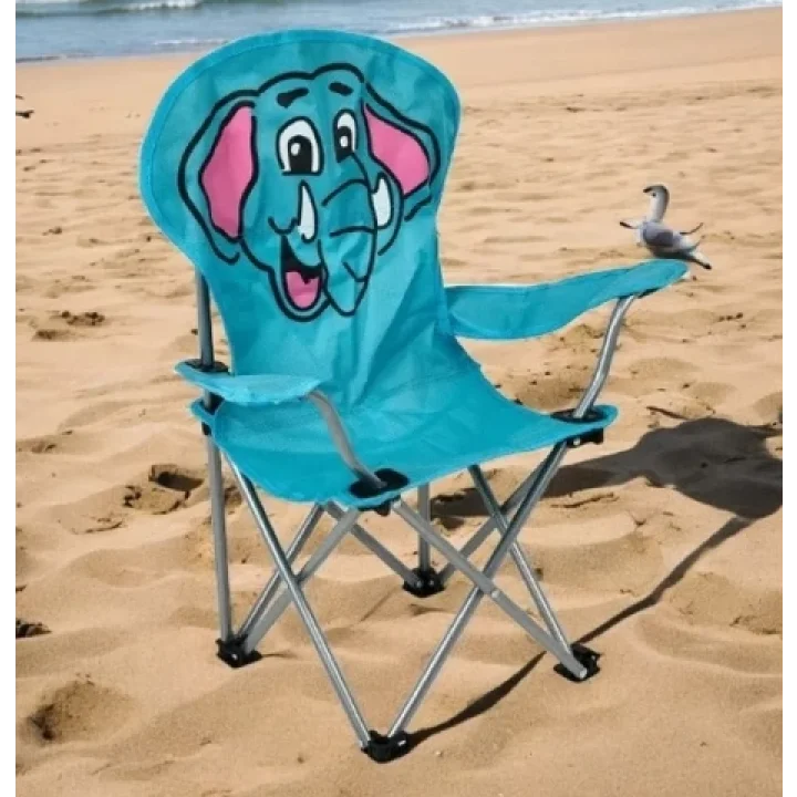 Çocuk Kamp Sandalyesi Fil Desen