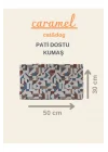 Caramel 30*50 Kedi Köpek Evi Yıkanabilir Kumaş Minderi Ile Beraber
