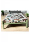 İronbed 40*70 Kedi Köpek Yatağı Yeşil. Ergonomik Tasarım Minderi Ile Beraber