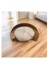 MADRİD Kedi Köpek Yatağı. Masif Ağaç Şık Tasarım. Ceviz Renk