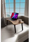 Laptop Sehpası Seyyar Kahvaltı Masası Katlanır Çalışma Sehpası Atlantik Çam