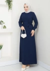 TESETTÜR KREP DÜZ KALEM ELBİSE