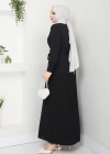 TESETTÜR KREP DÜZ KALEM ELBİSE