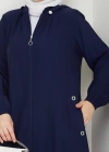 tesettür fermuarlı kap SERRA MODA