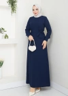TESETTÜR KREP DÜZ KALEM ELBİSE