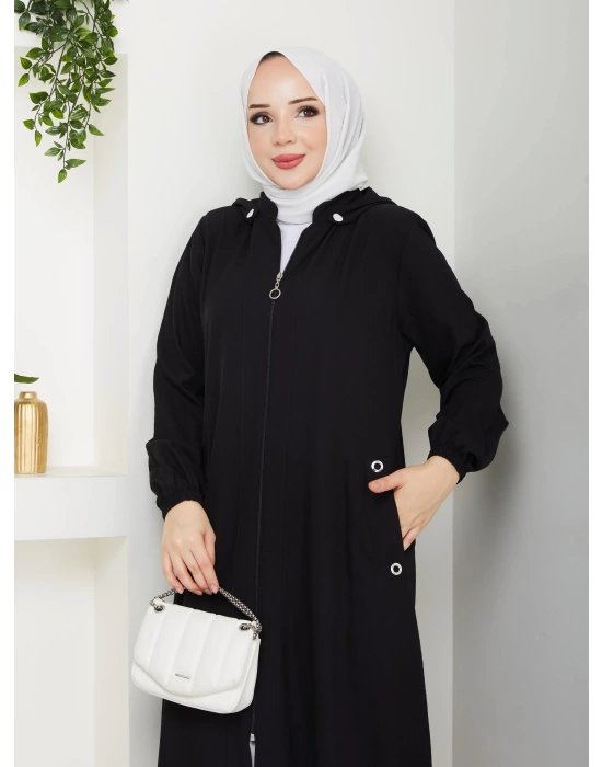 tesettür fermuarlı kap SERRA MODA