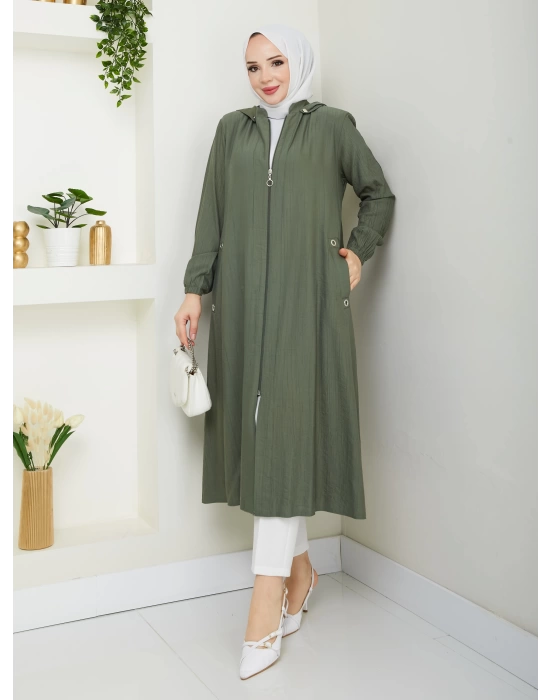 tesettür fermuarlı kap SERRA MODA