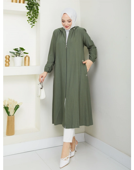 tesettür fermuarlı kap SERRA MODA