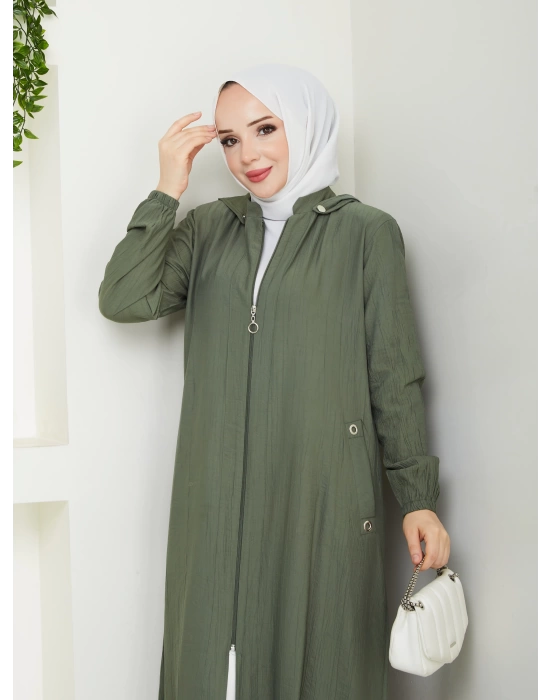 tesettür fermuarlı kap SERRA MODA