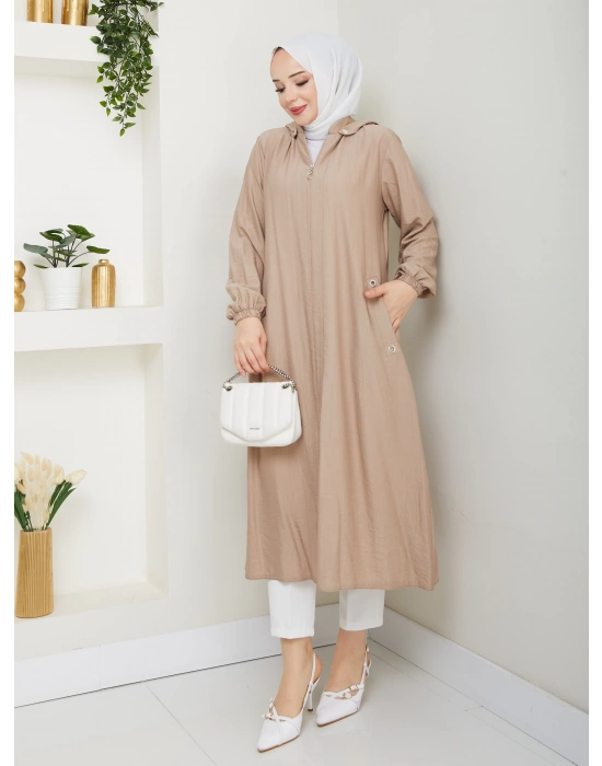 tesettür fermuarlı kap SERRA MODA