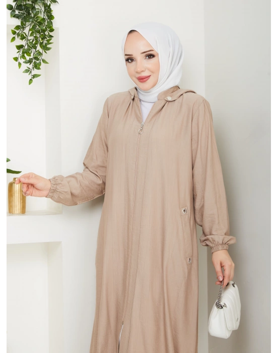 tesettür fermuarlı kap SERRA MODA