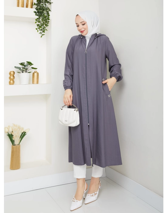 tesettür fermuarlı kap SERRA MODA