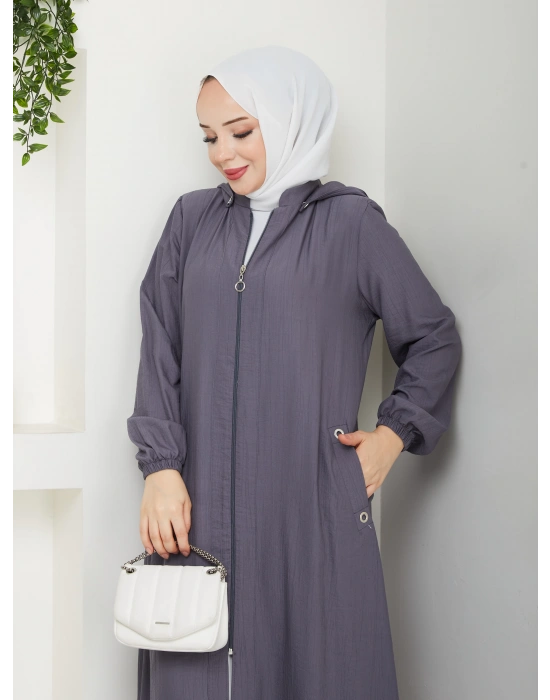 tesettür fermuarlı kap SERRA MODA