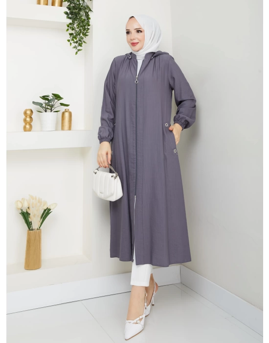 tesettür fermuarlı kap SERRA MODA