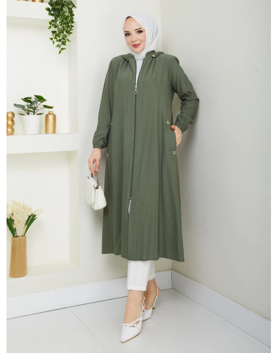 tesettür fermuarlı kap SERRA MODA