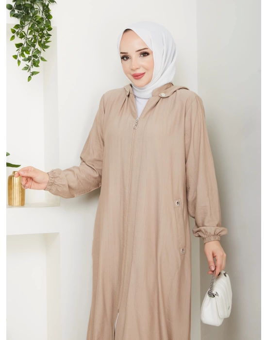 tesettür fermuarlı kap SERRA MODA