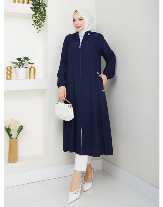 tesettür fermuarlı kap SERRA MODA
