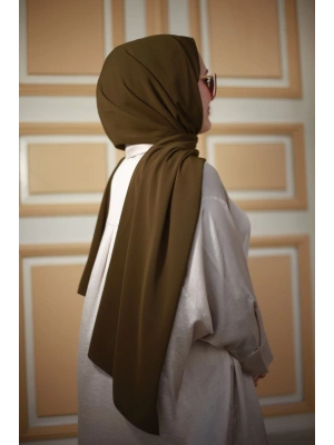 Tesettür Medine Ipeği Haki Şal