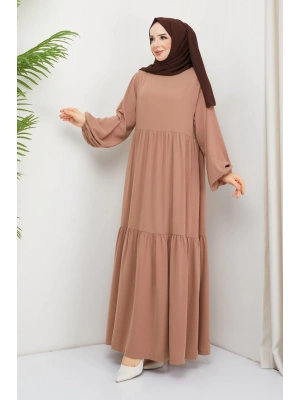 TESETTÜR ELBİSE BOL KESİM FERACE