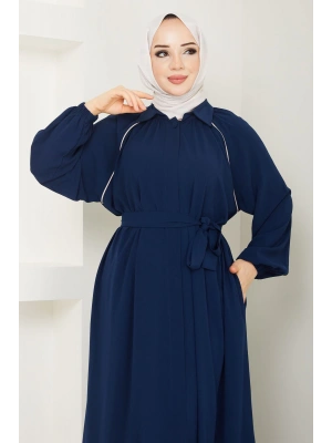 BOL KESİM İSLAMİ FERACE REGLAN KOL BEJ RENK BİYELİ MEDİNE İPEĞİ