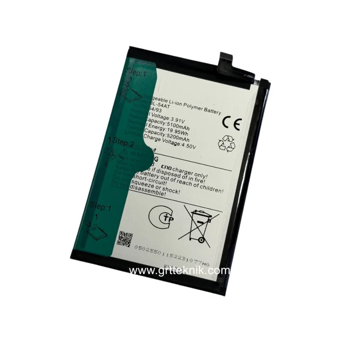 infinix Note 50s 5G+ Batarya 5500 mAh