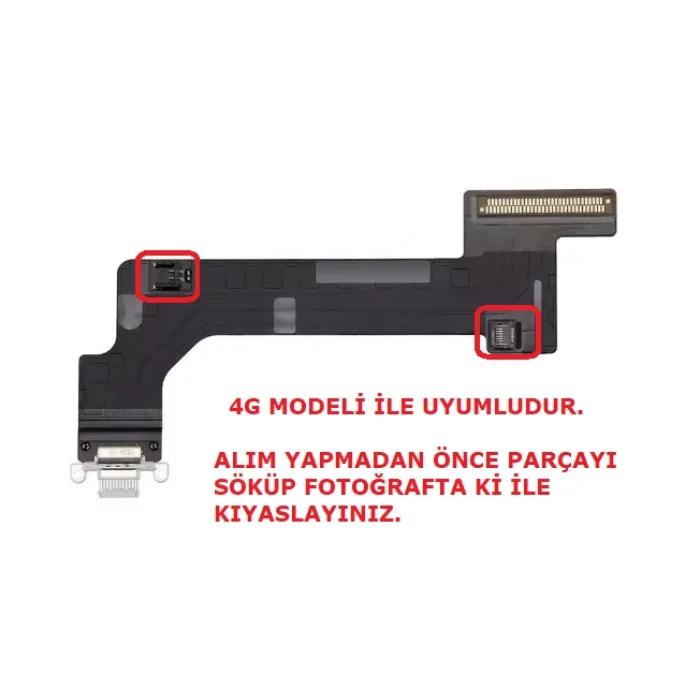 Apple iPad 10. Nesil (A2757) Şarj Soketi Bordu Full