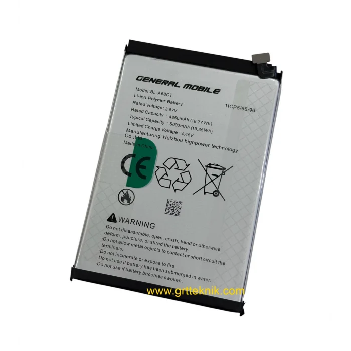 General Mobile Era 50 (G318) Batarya 5000 mAh Orjinal