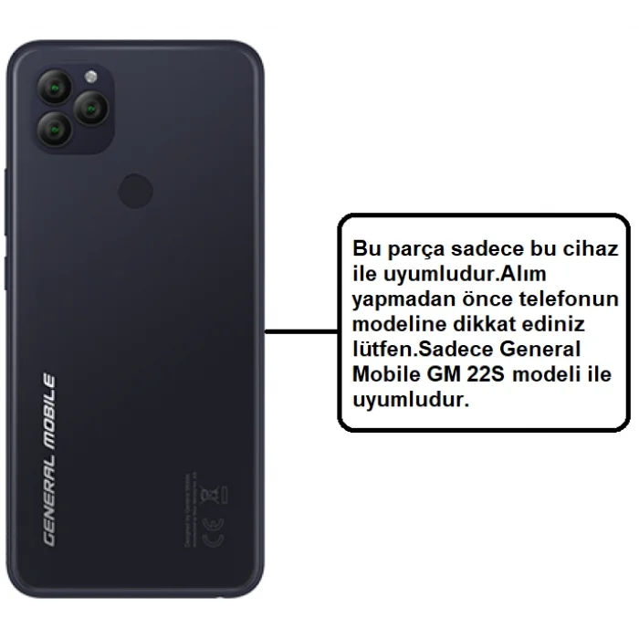 General Mobile GM 22S Sim Kart Yuvası / Sim Kart Tepsisi
