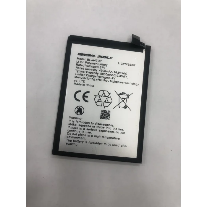 General Mobile GM 23 SE (G314) Batarya 4000 mAh